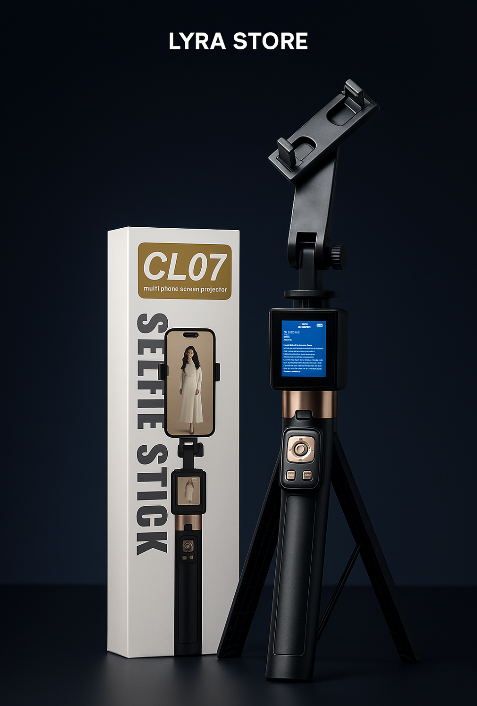 Palo Selfie Tripode con Bluetooth